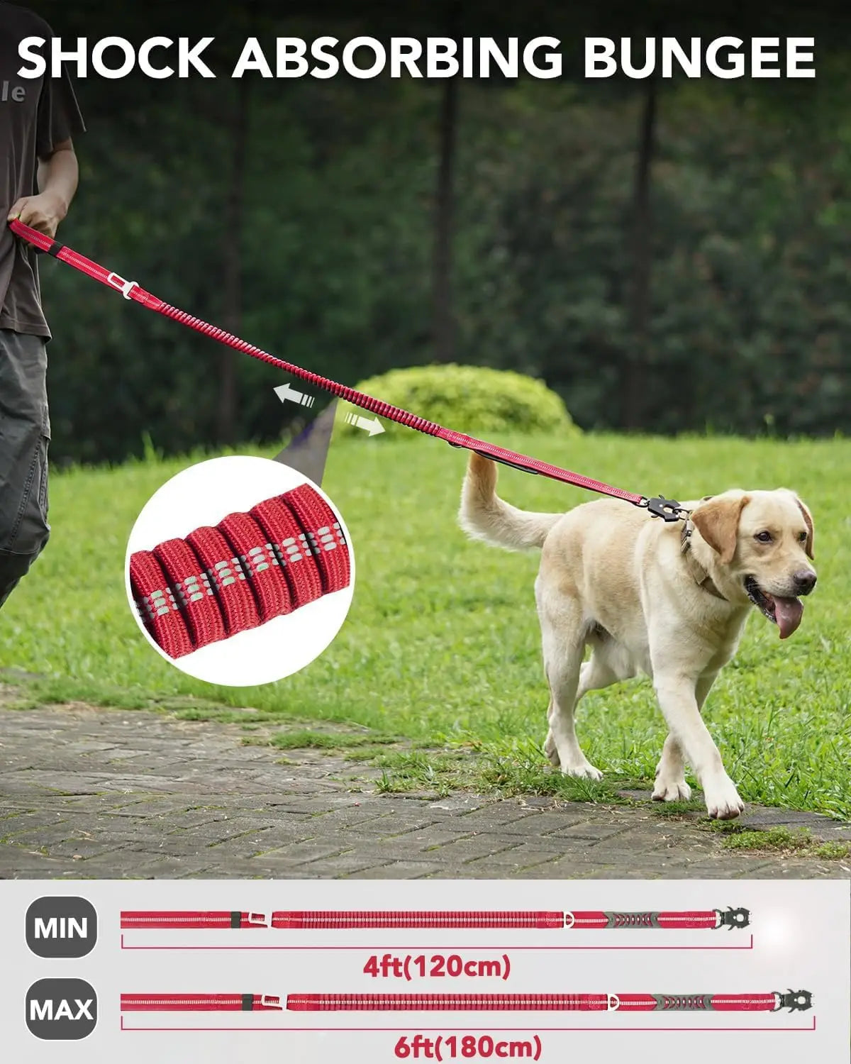 Reflective Pet Leashes With Car Seatbelt