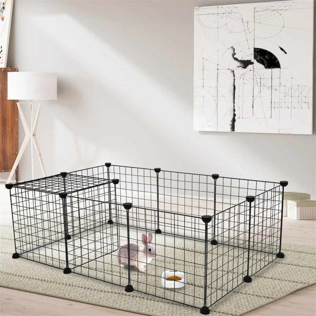 Small Animal Playpen/Cage, Indoor, Portable, Metal