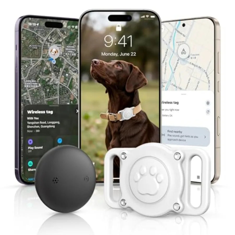 GPS Dog Tracker, Android and iOS, Bluetooth, No Monthly Fee