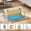 Hamster Cage, Tempered Glass, LED Light, Openable Roof