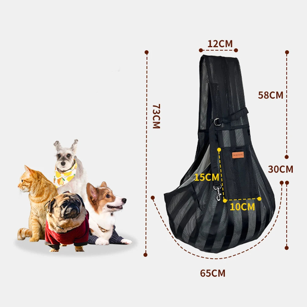 Cool, Breathable, Shoulder Carrier For Cat Small Dogs