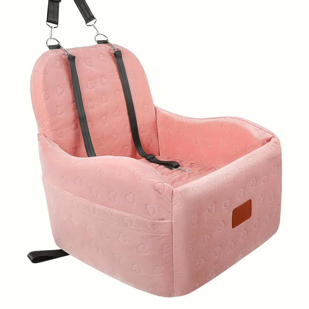 Booster Seat, S/M Dogs, 6-Inch Elevation, Front/Back Seat, Washable