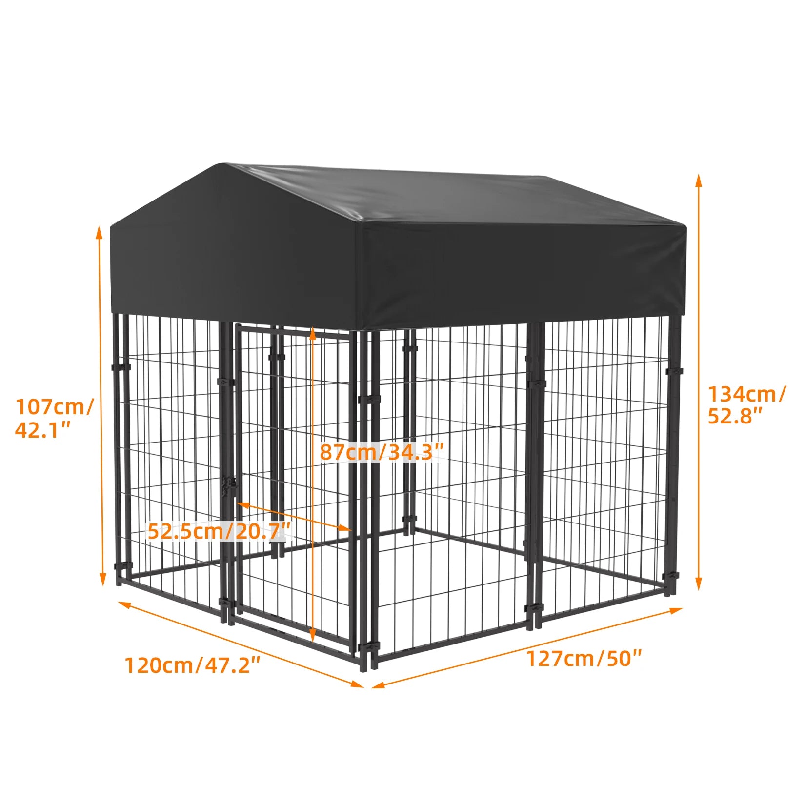 Large Dog Cage, Enclosure, Playpen With Roof, Outdoor Kennel