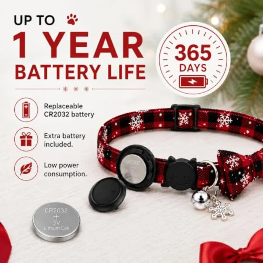 Android Cat Tracker GPS Collar, No Subscription, Waterproof