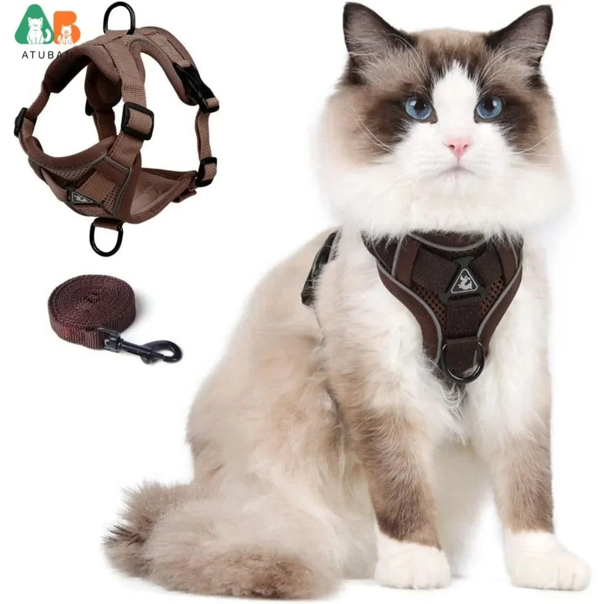 Cat Harness/Leash Set, Adjustable, Reflective