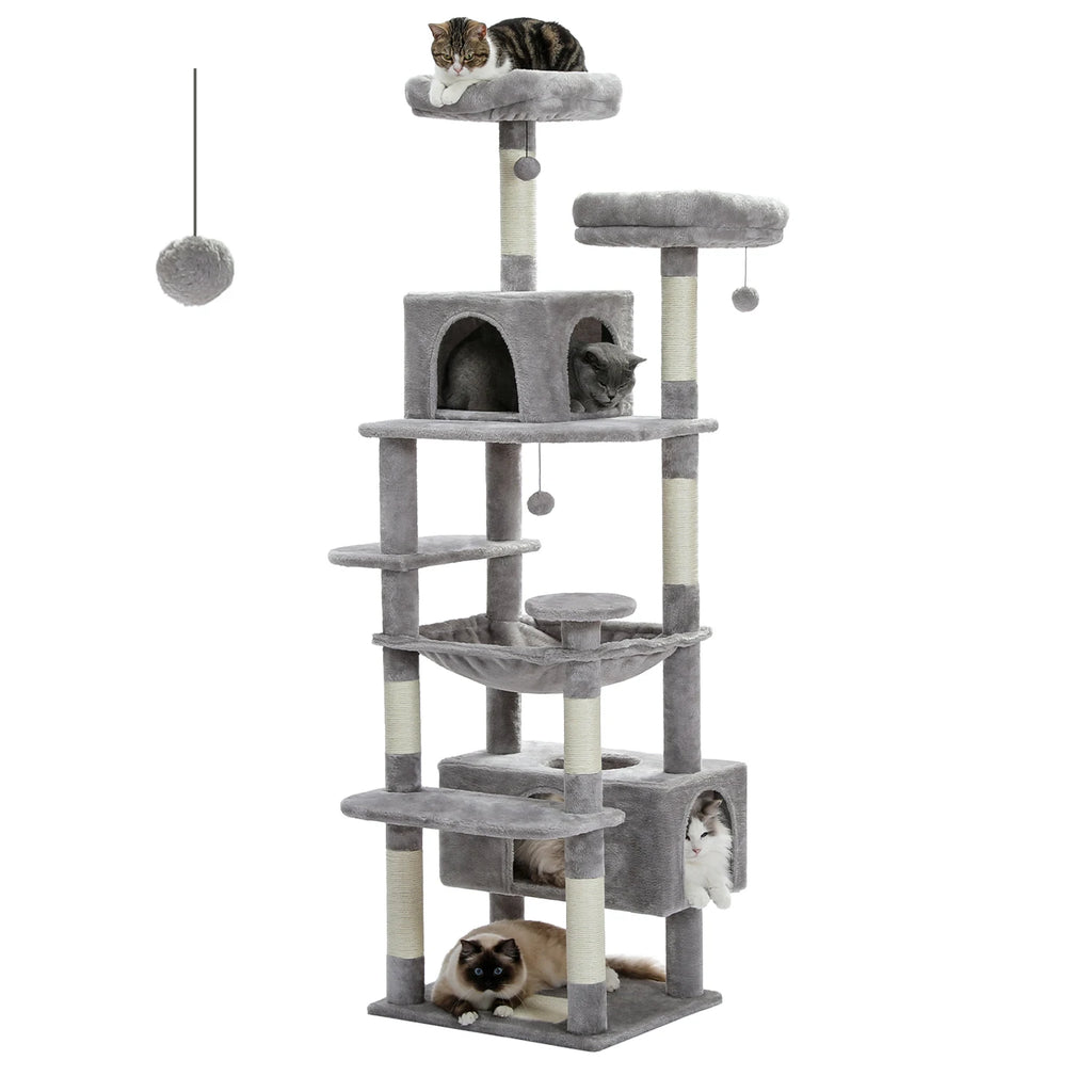Large Cat Tree, Indoor, Scratching Posts, Perches, And Toys