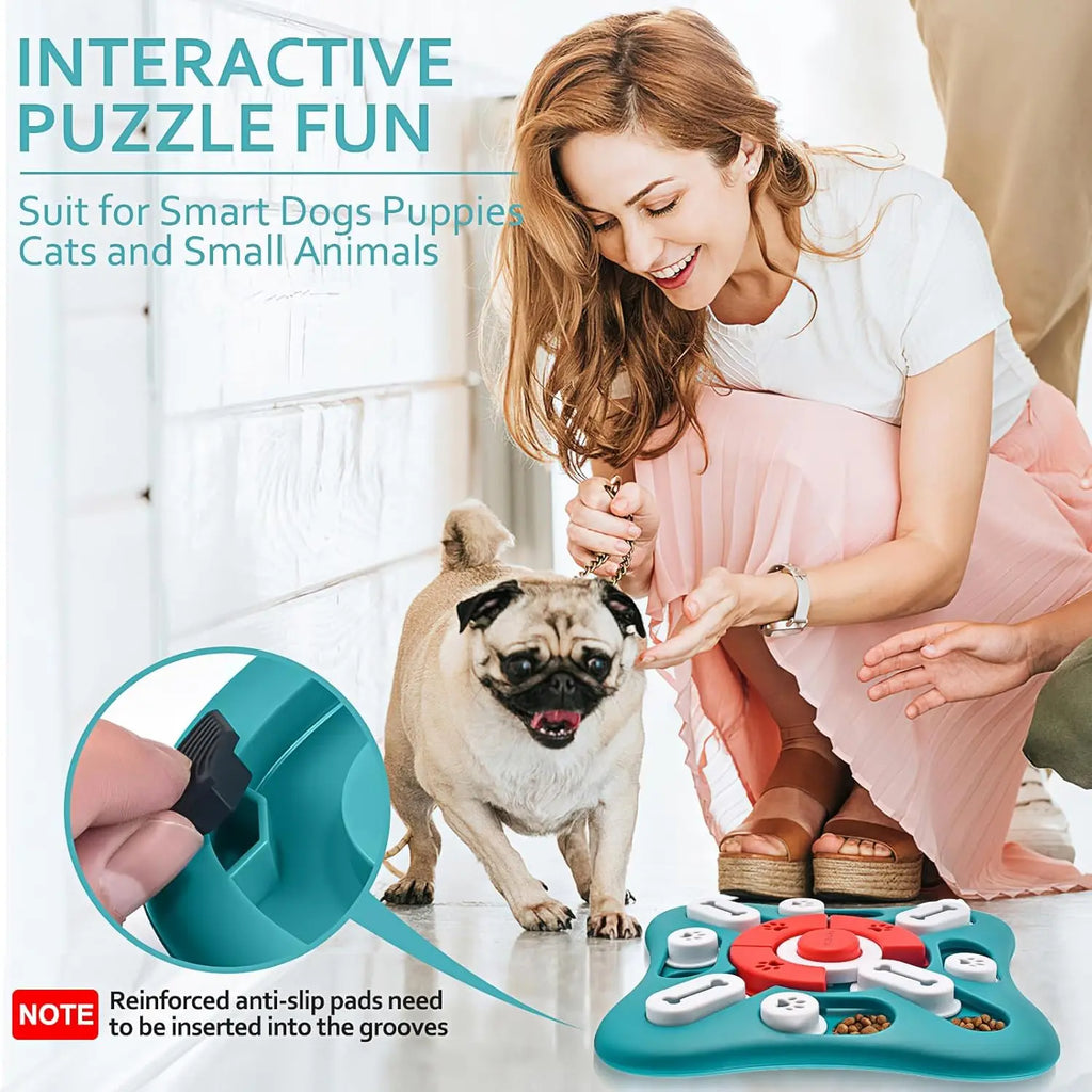 Dog Puzzle, Treat Dispensing, Enrichment, Stimulation, IQ Training