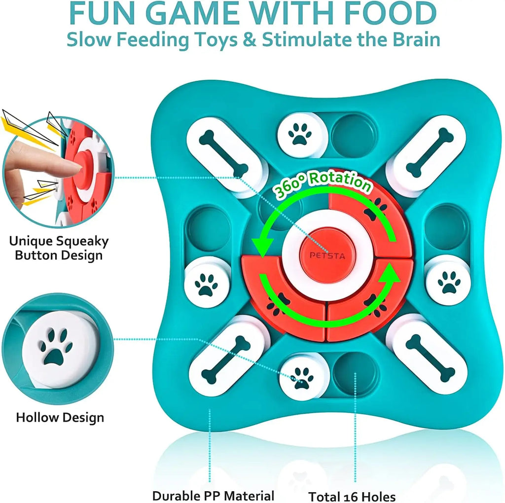 Dog Puzzle, Treat Dispensing, Enrichment, Stimulation, IQ Training