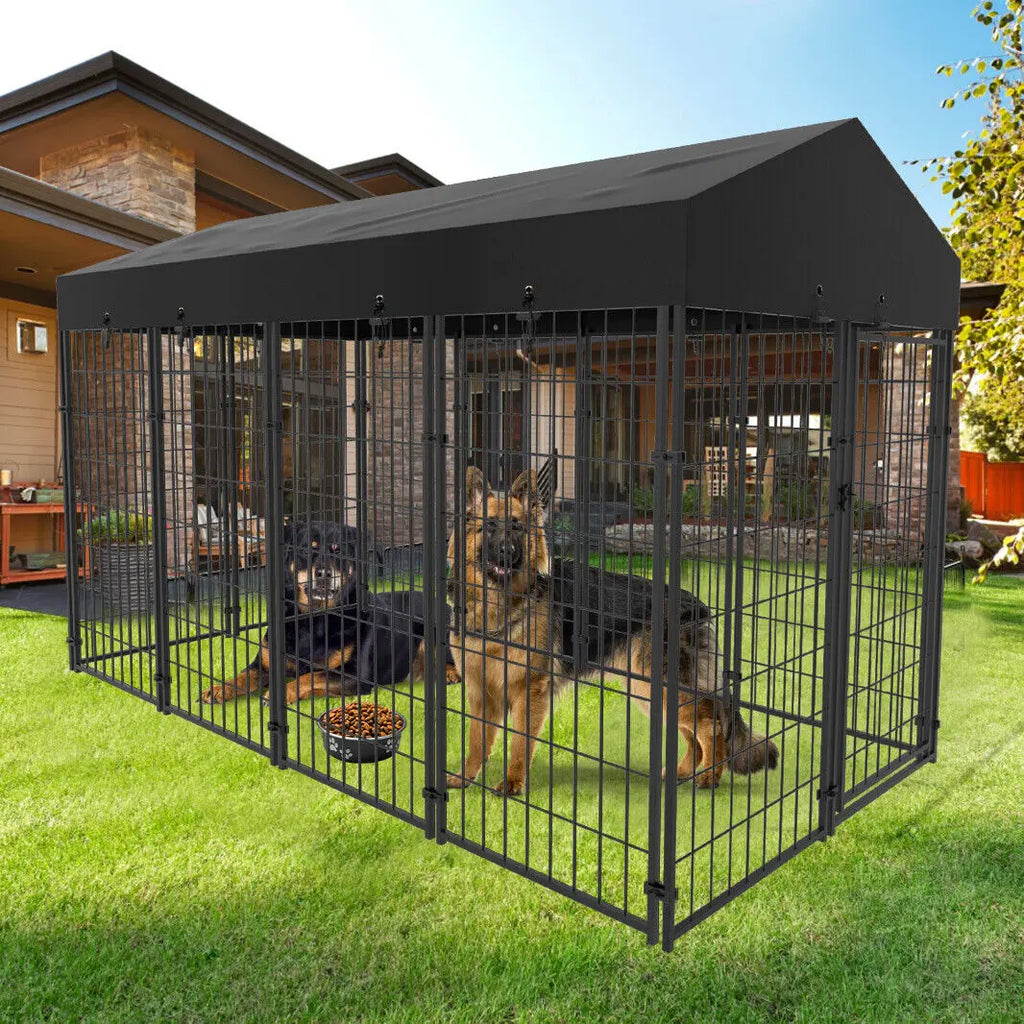 Large Dog Cage, Enclosure, Playpen With Roof, Outdoor Kennel