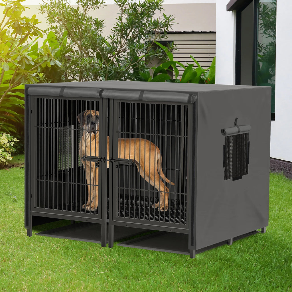 Heavy Duty Dog Crate: 52 Inch, Removable Divider