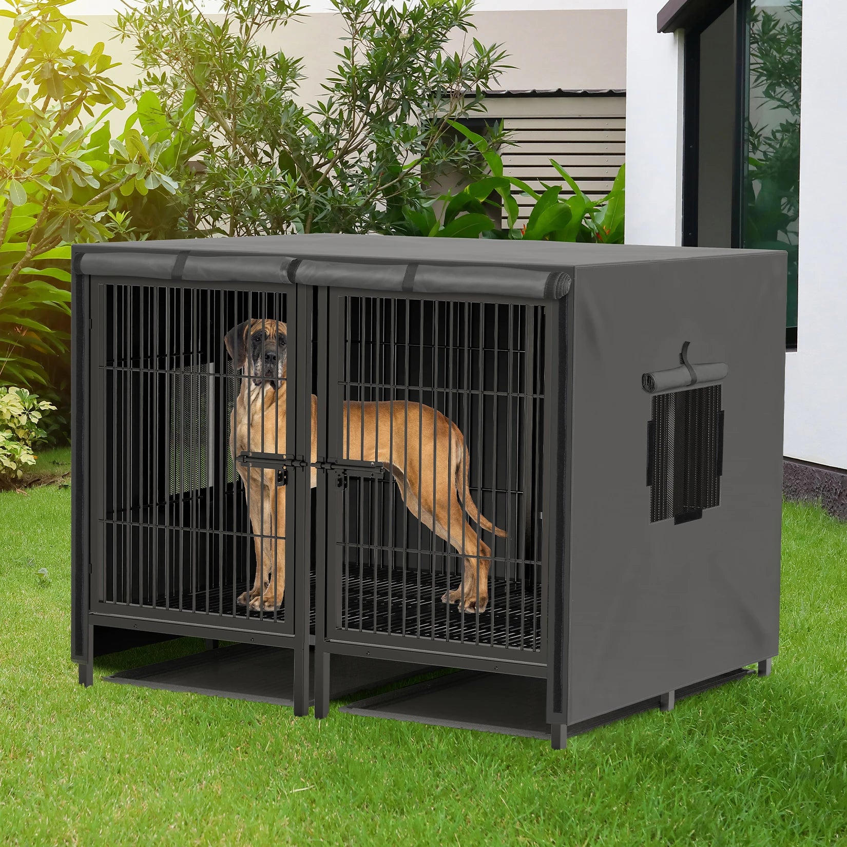 Heavy Duty Dog Crate: 52 Inch, Removable Divider