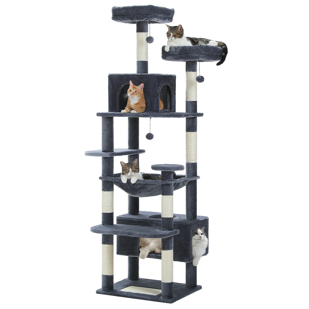 Large Cat Tree, Indoor, Scratching Posts, Perches, And Toys