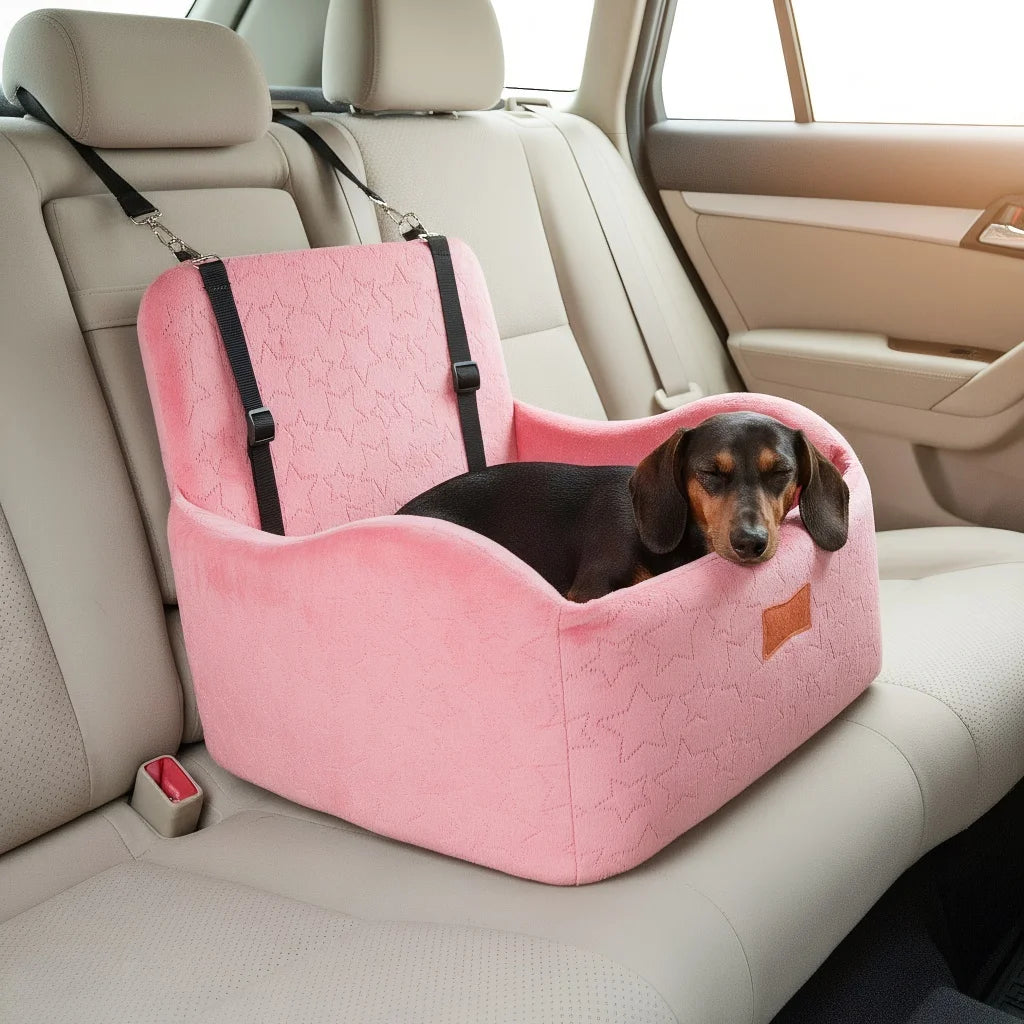 Booster Seat, S/M Dogs, 6-Inch Elevation, Front/Back Seat, Washable
