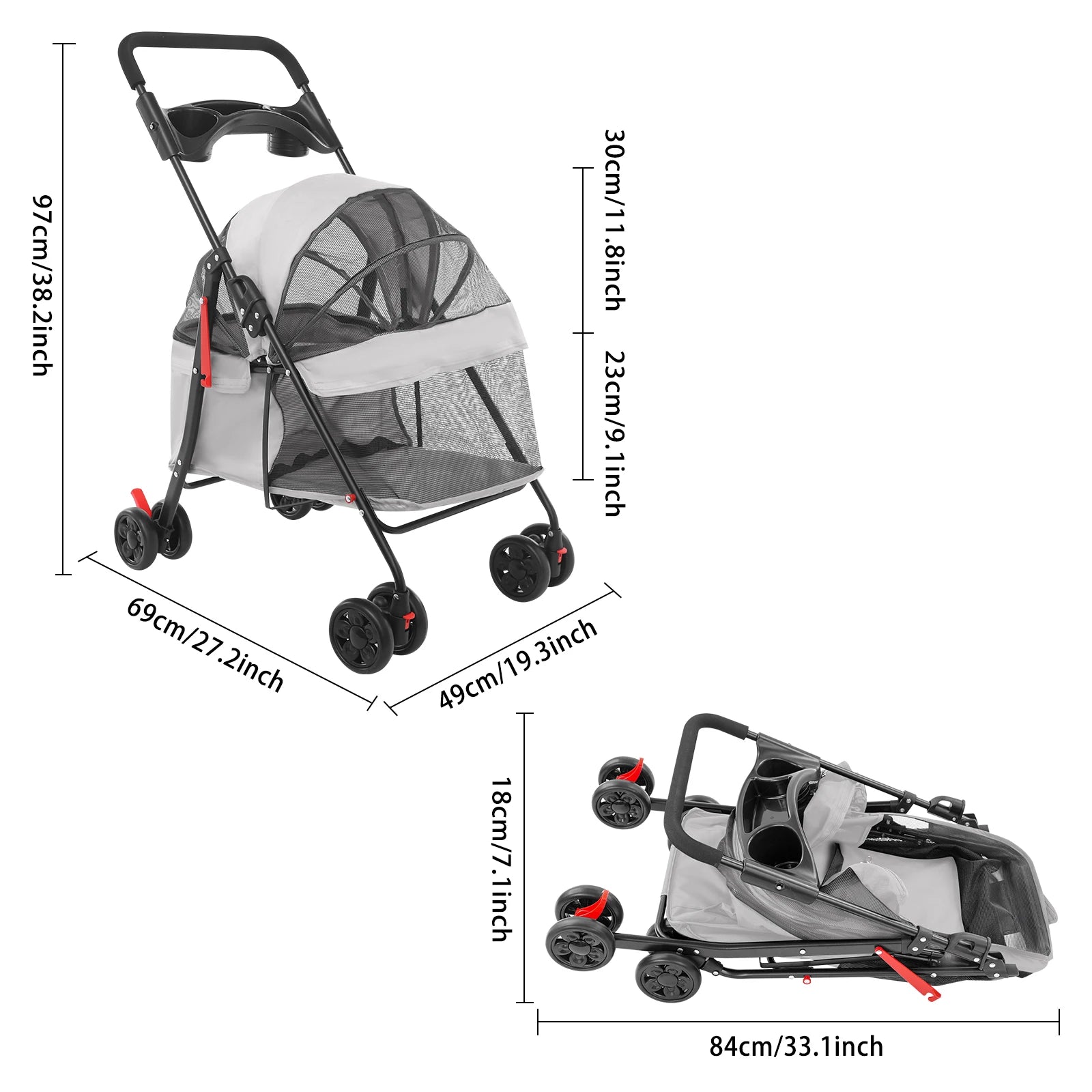 Pet Stroller For Dogs Or Cats