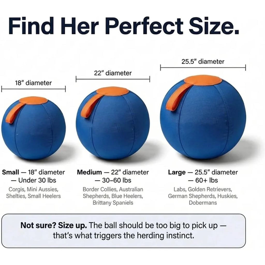 Dog Herding Ball, Enrichment Ball, Tear-Resistant,