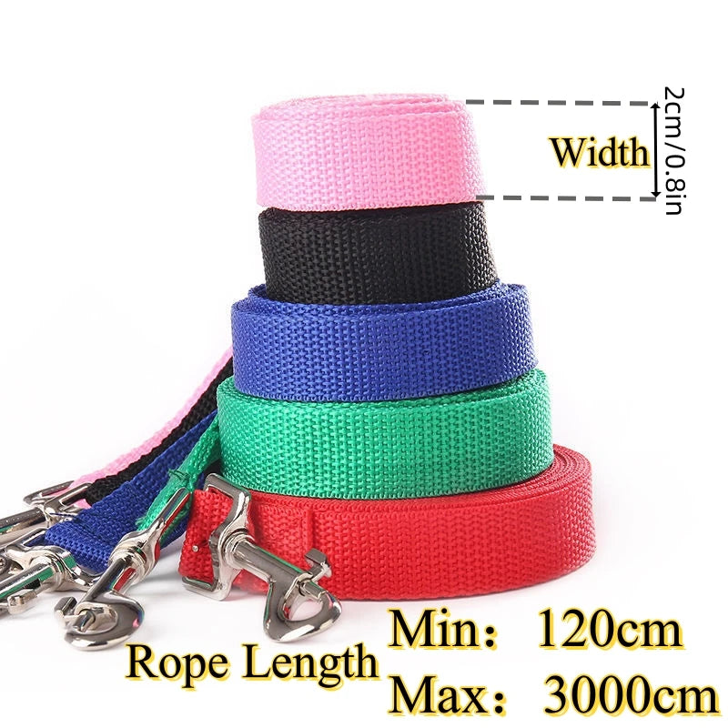 4ft-100ft Nylon Dog Leash, Dogs, Training