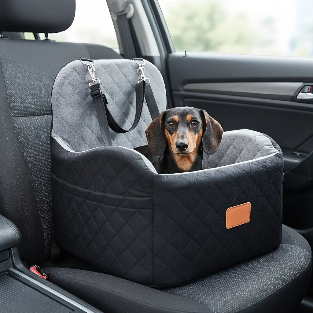 Booster Seat, S/M Dogs, 6-Inch Elevation, Front/Back Seat, Washable