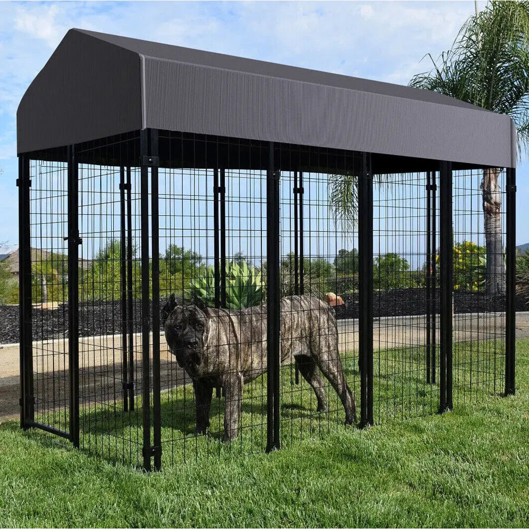 Large Dog Cage, Enclosure, Playpen With Roof, Outdoor Kennel