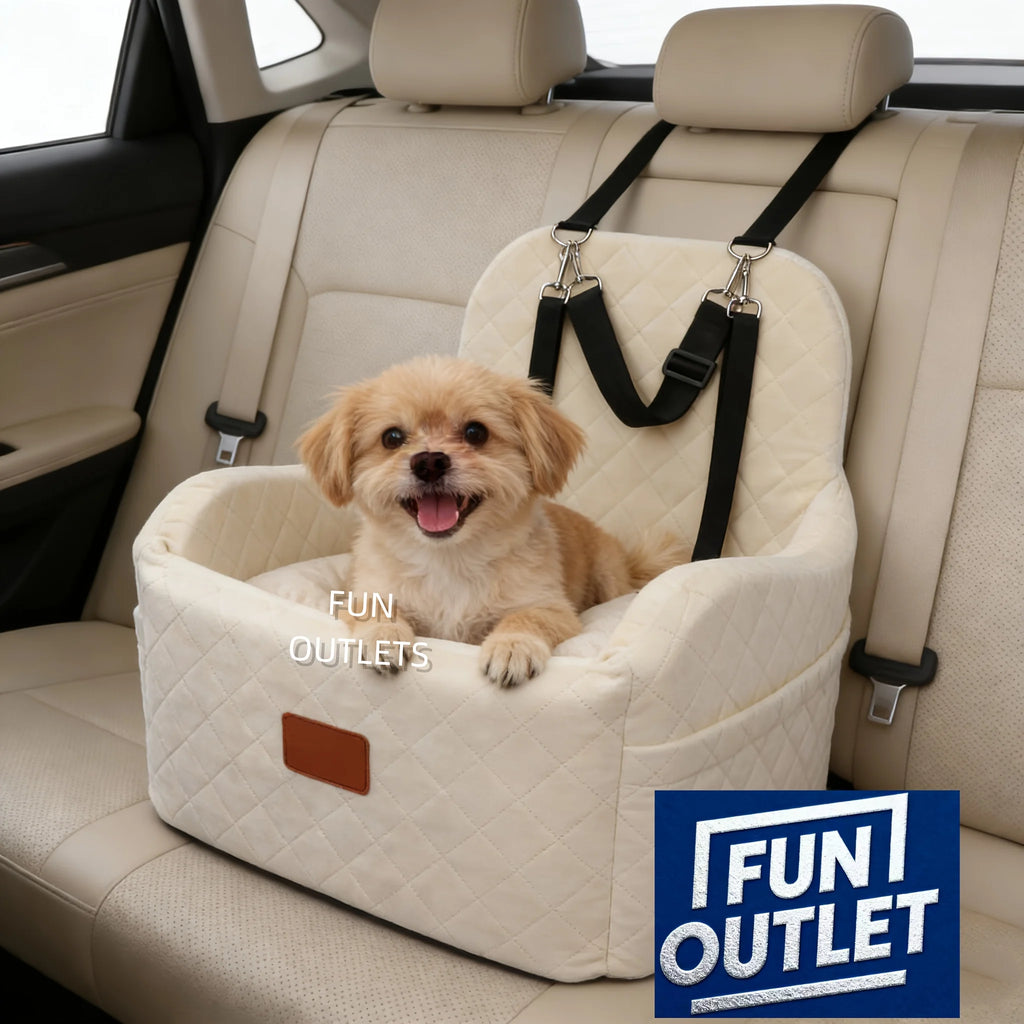 Booster Seat, S/M Dogs, 6-Inch Elevation, Front/Back Seat, Washable