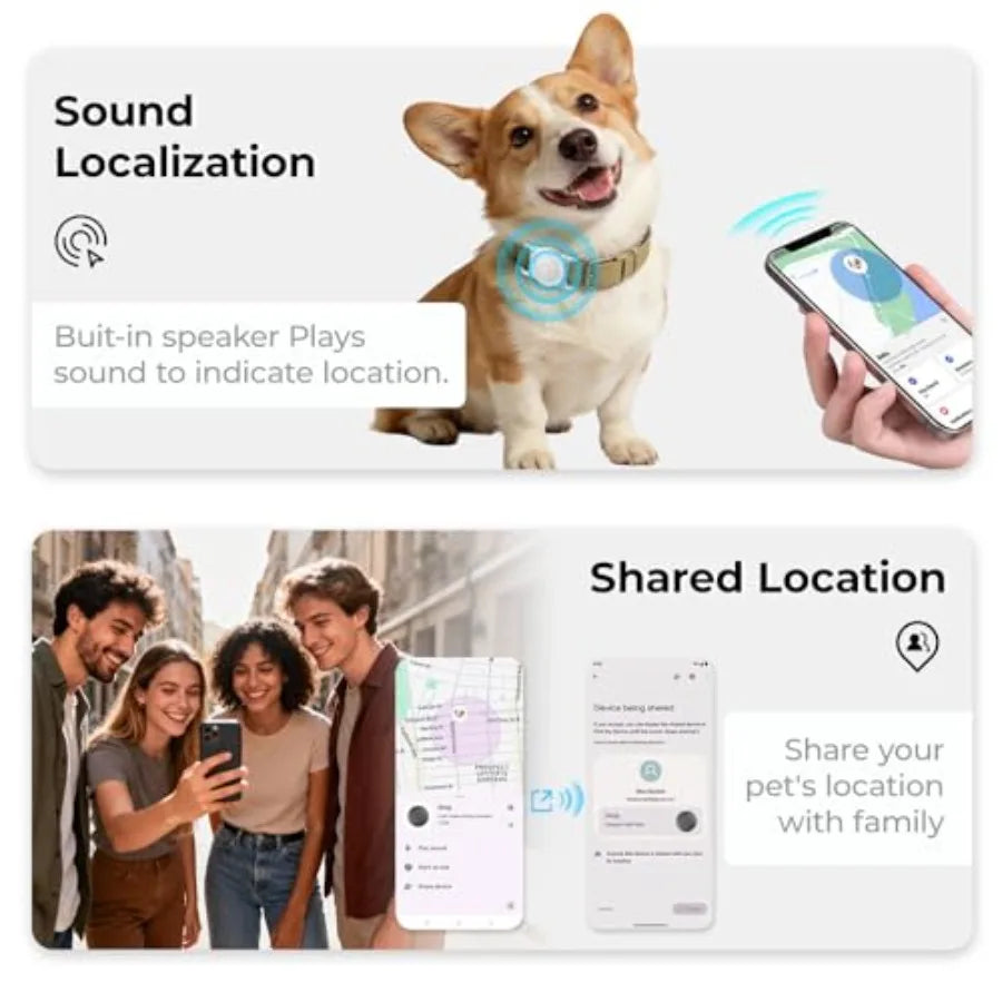 GPS Dog Tracker, Android and iOS, Bluetooth, No Monthly Fee
