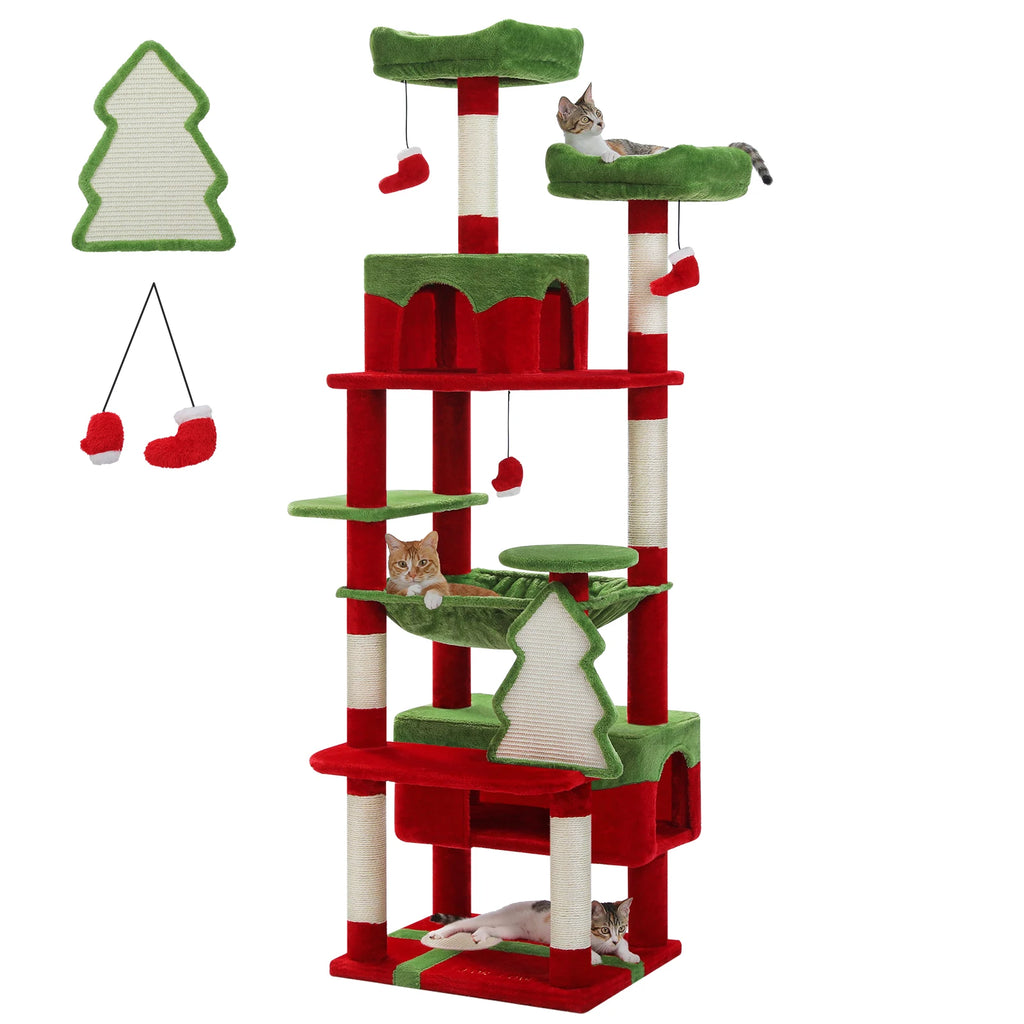 Large Cat Tree, Indoor, Scratching Posts, Perches, And Toys