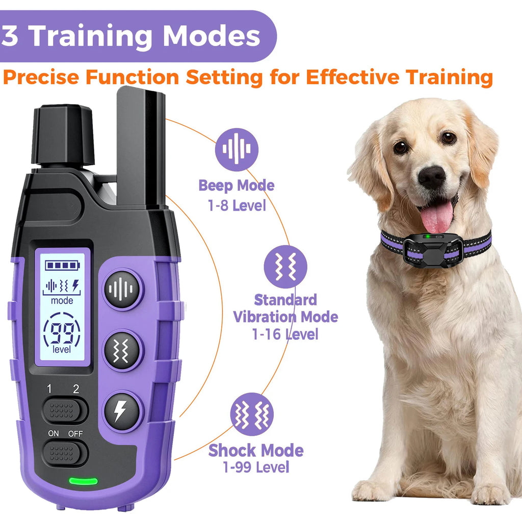 Electric Dog Training Collar, Remote Control, Waterproof