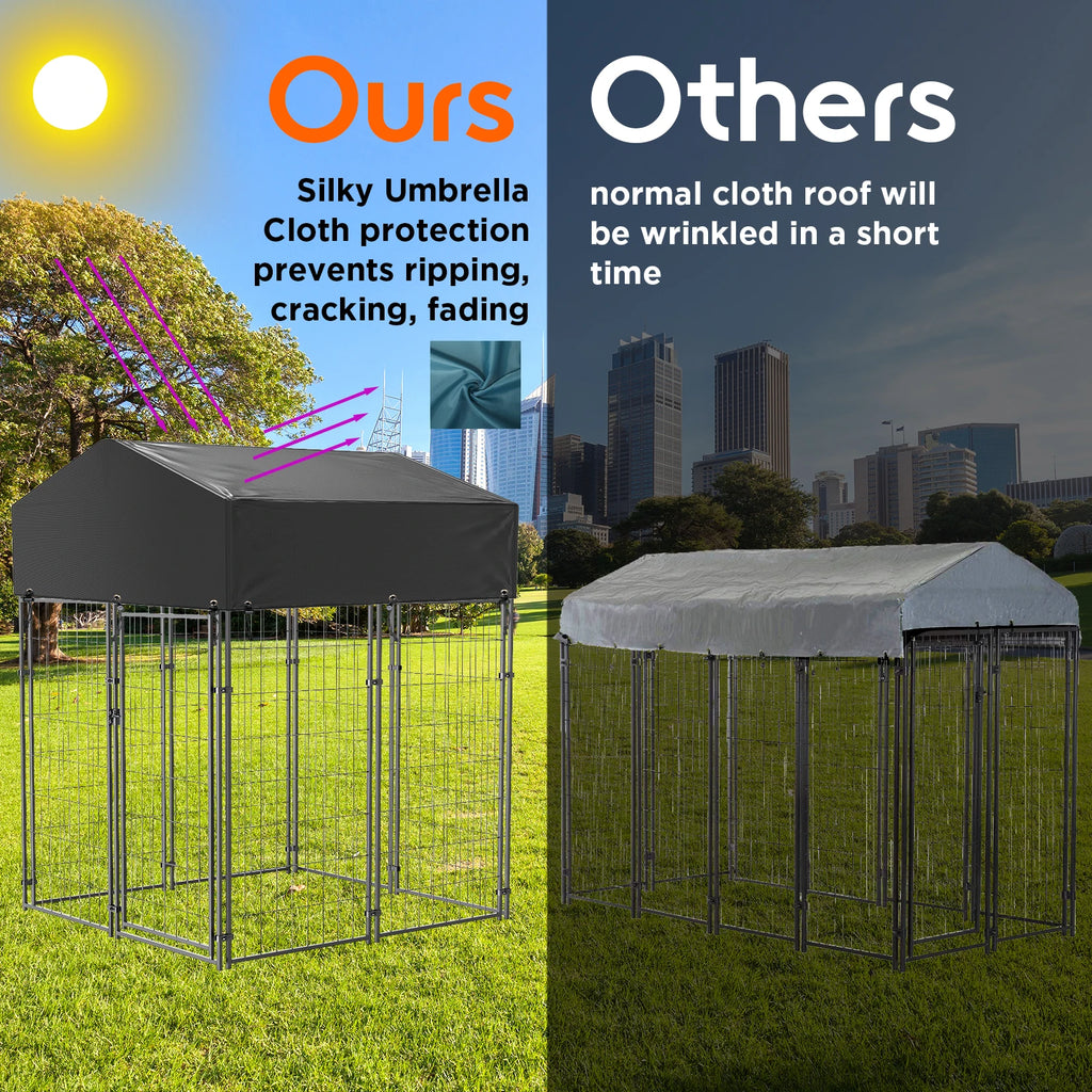 Large Dog Cage, Enclosure, Playpen With Roof, Outdoor Kennel