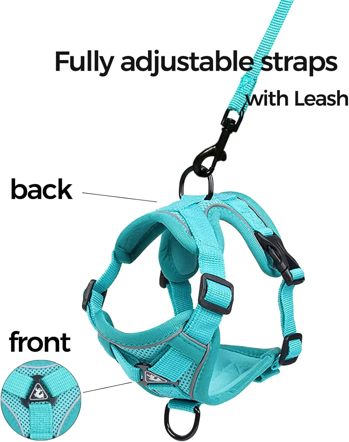 Cat Harness/Leash Set, Adjustable, Reflective