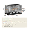 30" Bird Cage, Divided, Birds, Travel, Handle, Perches