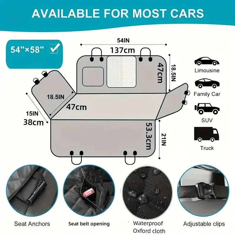 Car Seat Cover, Waterproof, Hammock, Scratch-Proof