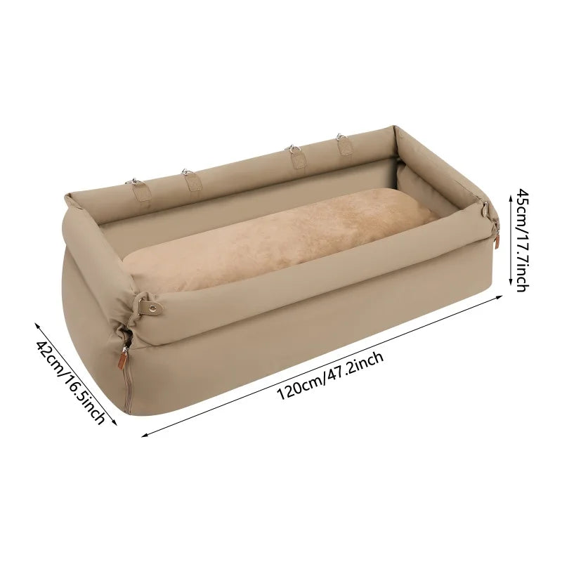 Foldable Travel Car Seat/Bed, Sleeping Nest, Anti-Slip