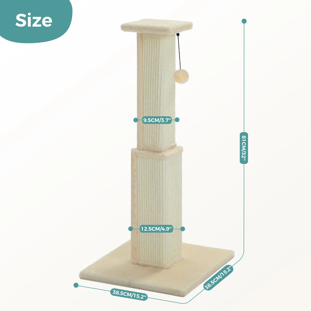 Cat Scratching Post for Cats, Dangling Ball, Cat Toy