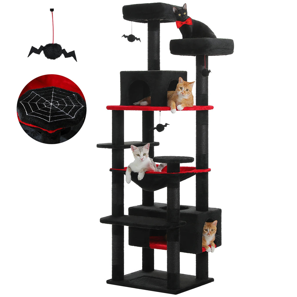 Large Cat Tree, Indoor, Scratching Posts, Perches, And Toys