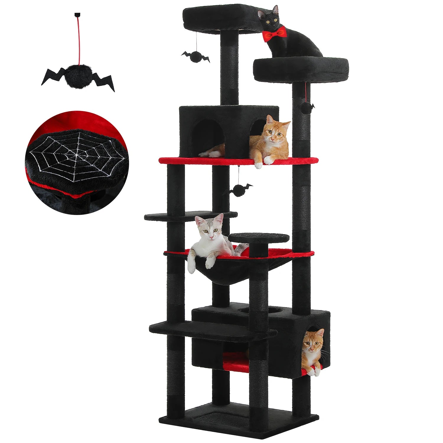 Large Cat Tree, Indoor, Scratching Posts, Perches, And Toys