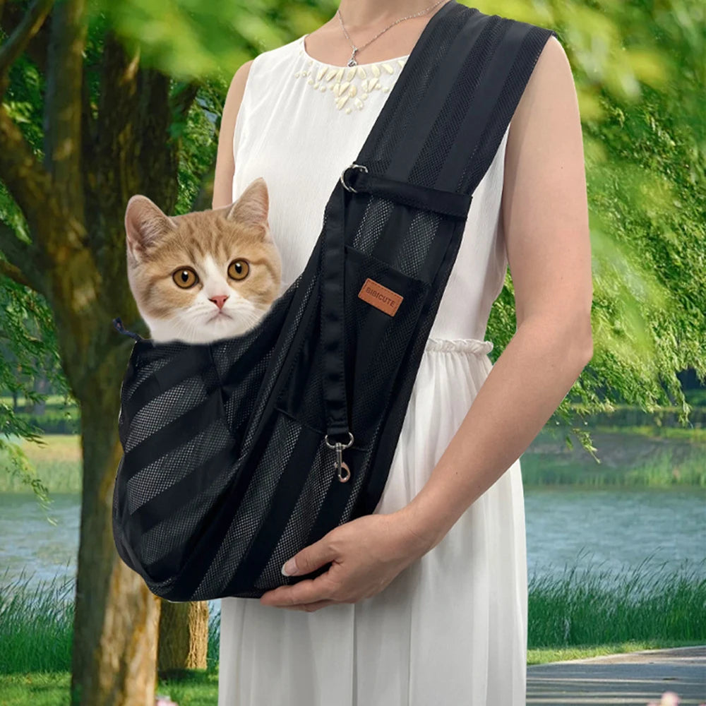Cool, Breathable, Shoulder Carrier For Cat Small Dogs