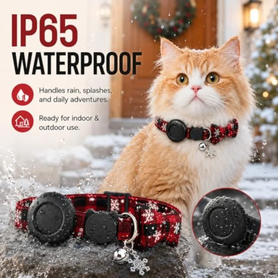 Android Cat Tracker GPS Collar, No Subscription, Waterproof