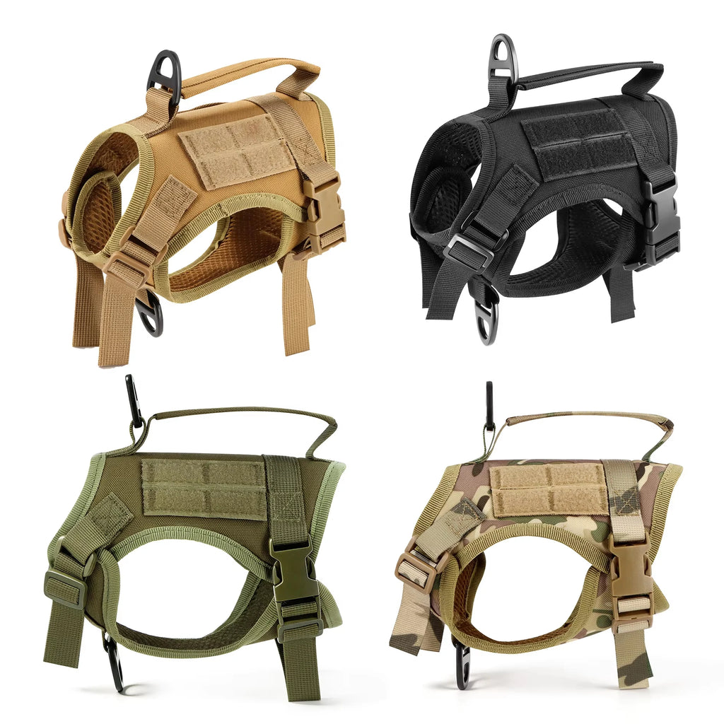 Tactical Cat Harness/Vest Leash Set, Adjustable, Escape Proof, Handle