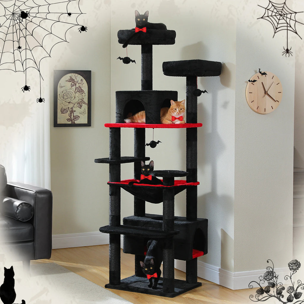 Large Cat Tree, Indoor, Scratching Posts, Perches, And Toys