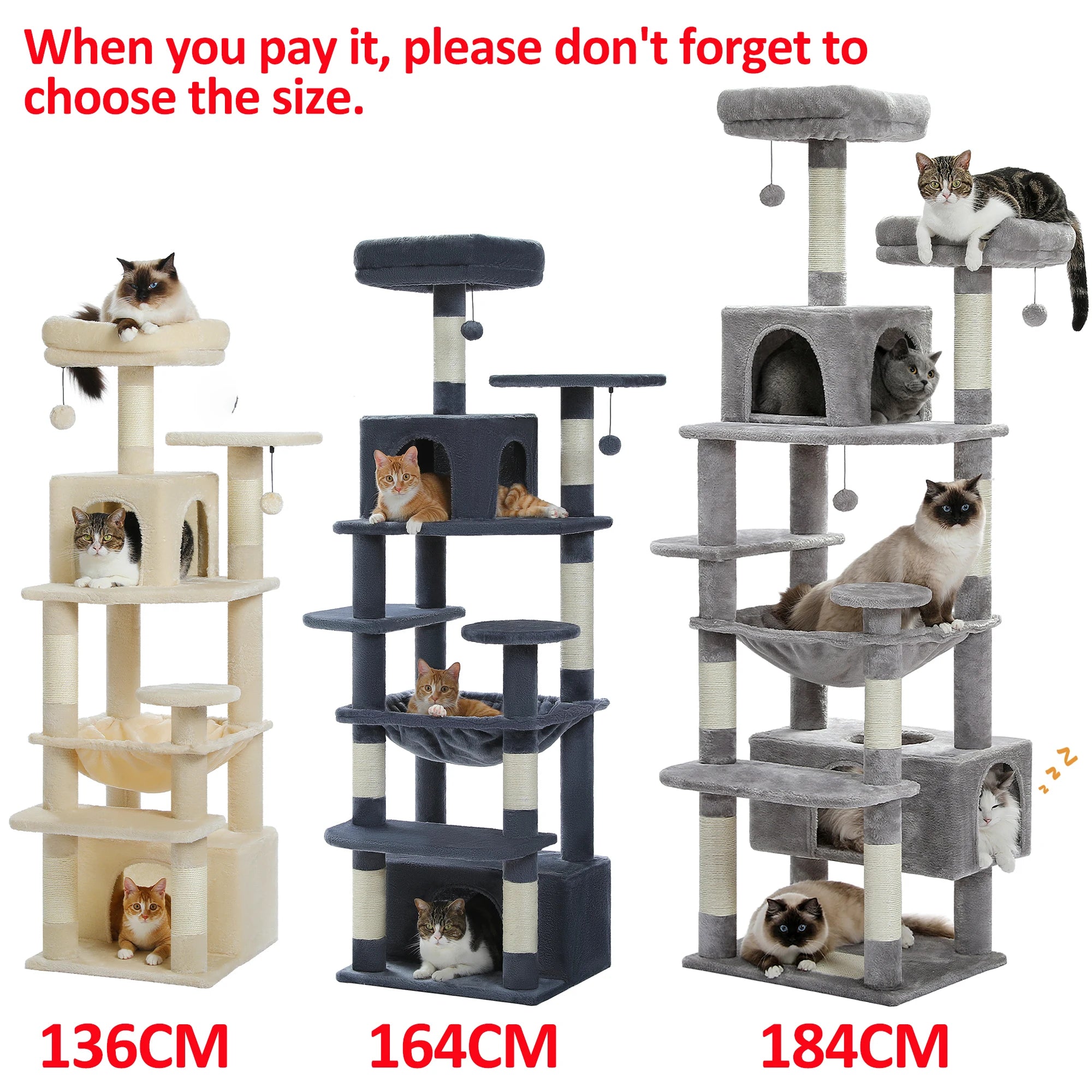 Large Cat Tree, Indoor, Scratching Posts, Perches, And Toys